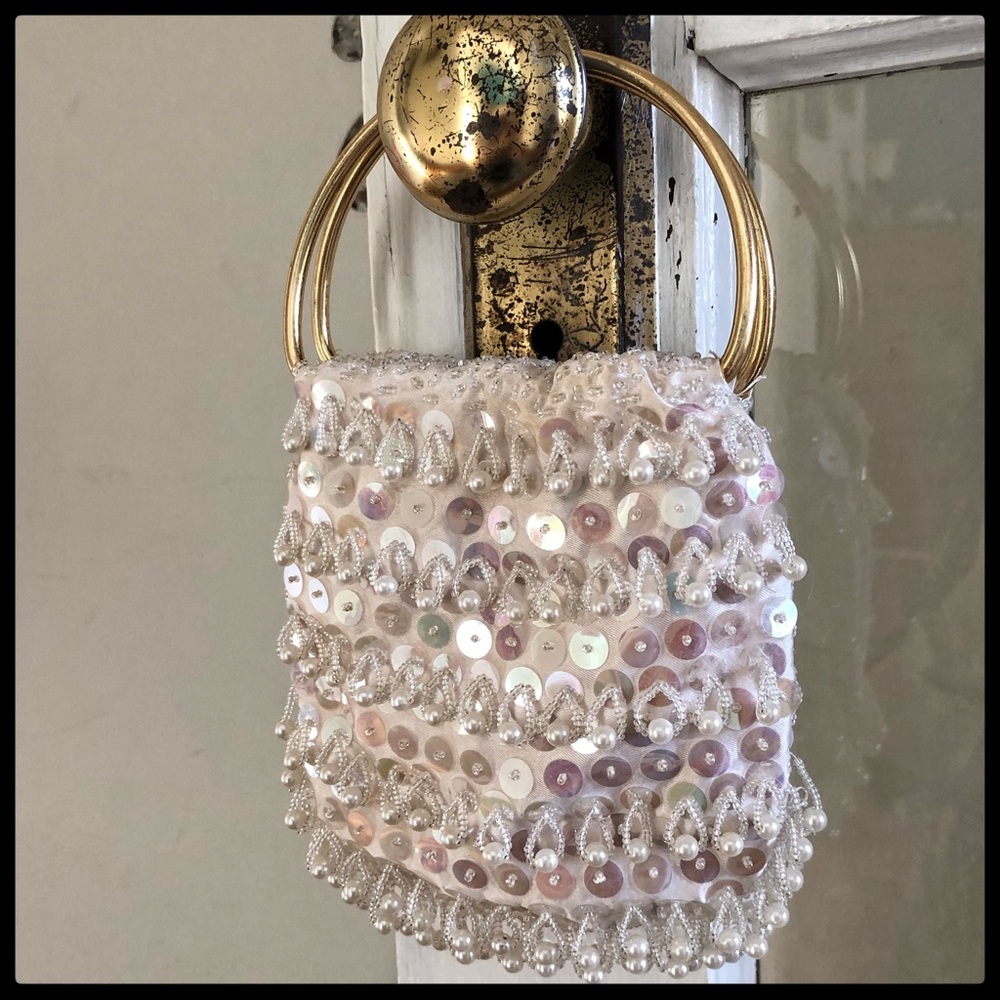 {Vintage} La Regale Sequin Beaded Evening Bag